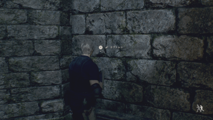 城中庭手前のカブトムシの場所