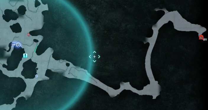 グレイシャー洞窟のマップ