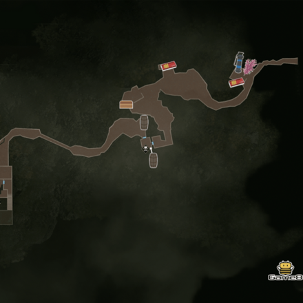 猟師小屋から先のマップ