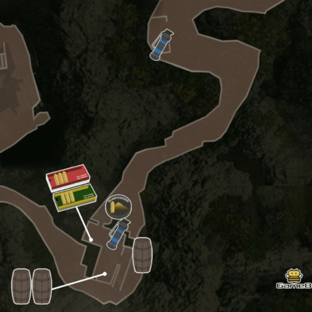 関所から先のマップ