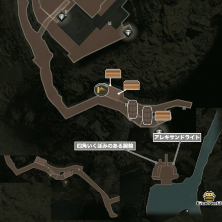 教会から先のマップ