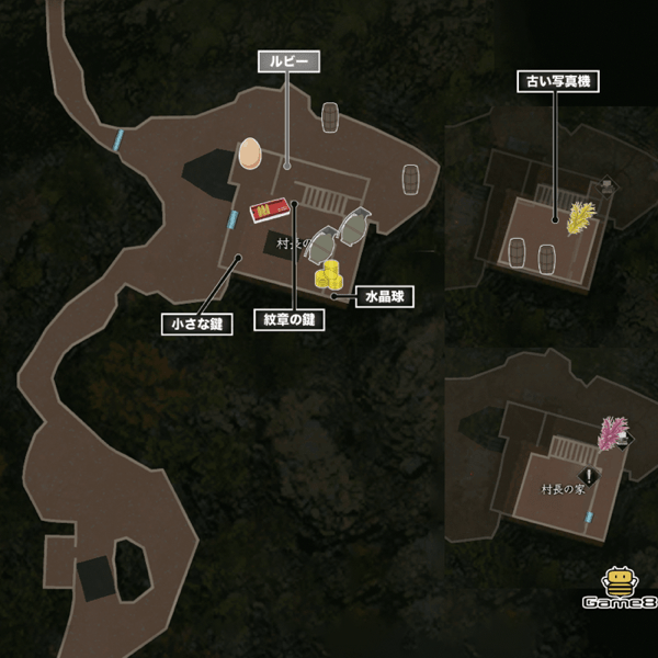 村長の家のマップ