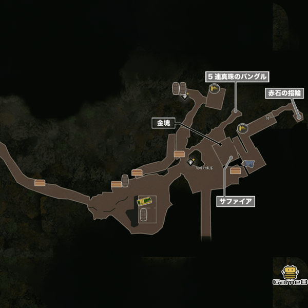 湖畔の集落のマップ