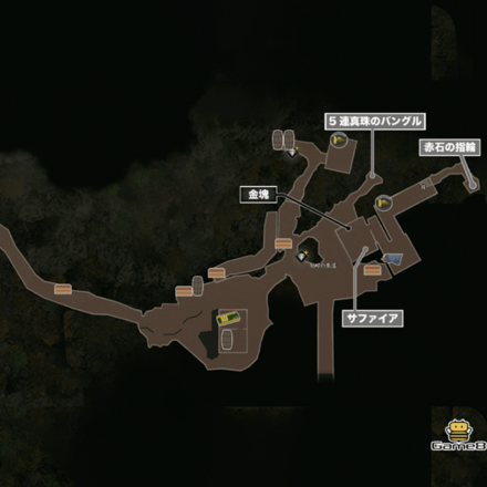 湖畔の集落のマップ