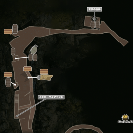 山荘の先その2のマップ