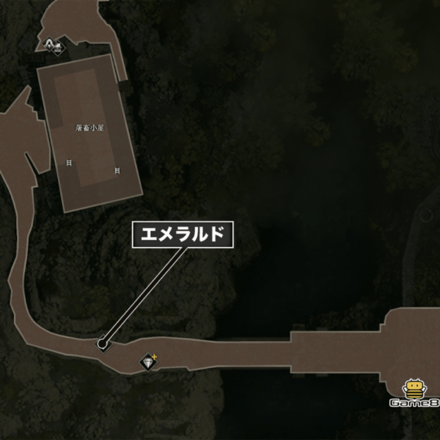 屠畜小屋から先のマップ