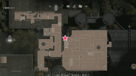 チャプター9の貴族人形マップ