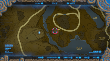 小屋の場所マップ