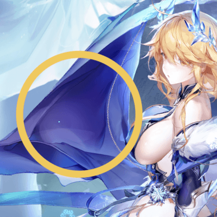 少女廻戦の氷の女王のタップする場所