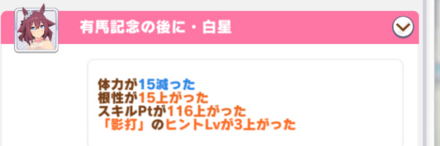 サクラチヨノオー隠しイベント
