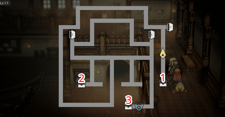 大劇場 -稽古場- 宝箱 位置