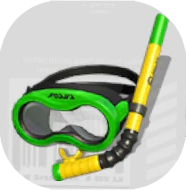 ダイバーゴーグル画像