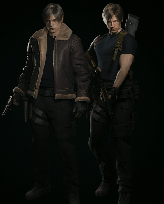 レオンのジャケットとシャツ