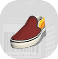 スリッポンレッド画像