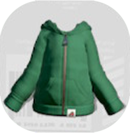 ジップアップグリーン画像