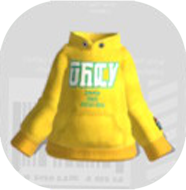 フードレスパーカーイエロー画像