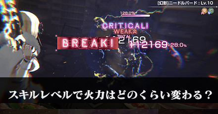 スキルレベルで火力はどのくらい変わる？｜コラム記事Vol.55