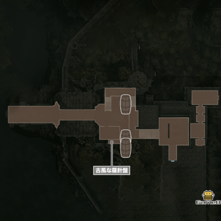 古城入口のマップ