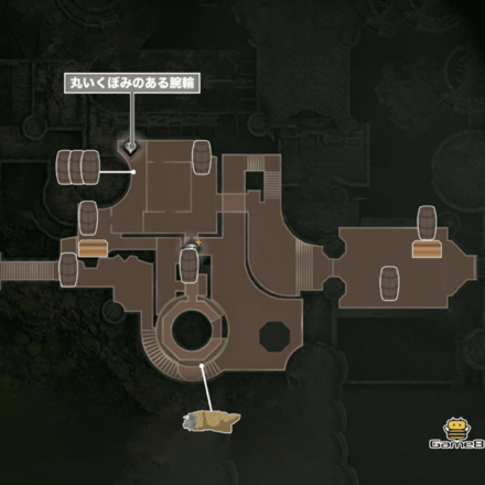 古城正門のマップ