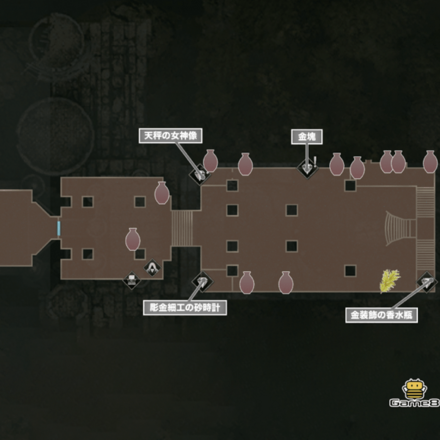 謁見の間のマップ