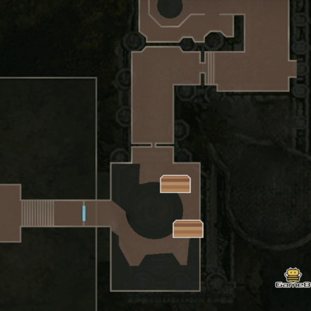 水の広間から先のマップ