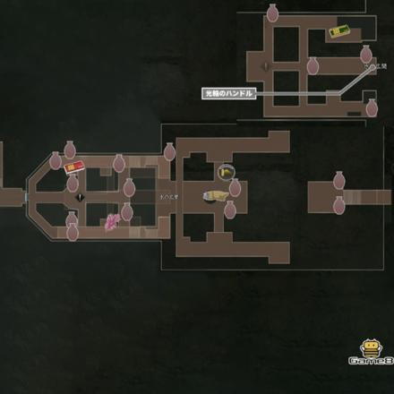 水の広間のマップ