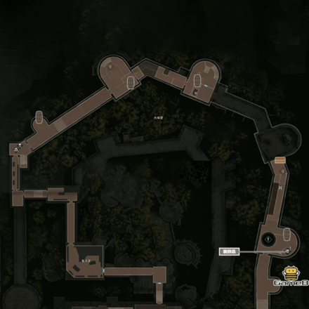 大城壁1階のマップ