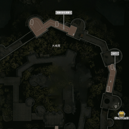 大城壁地下のマップ