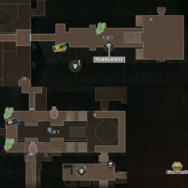 大廊下のマップ