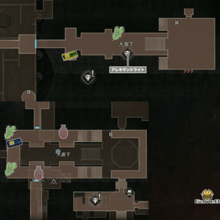 大廊下のマップ