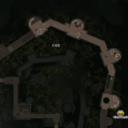 大城壁2階のマップ