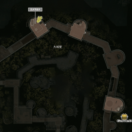 大城壁3階のマップ