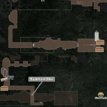 ルイスの研究室のマップ