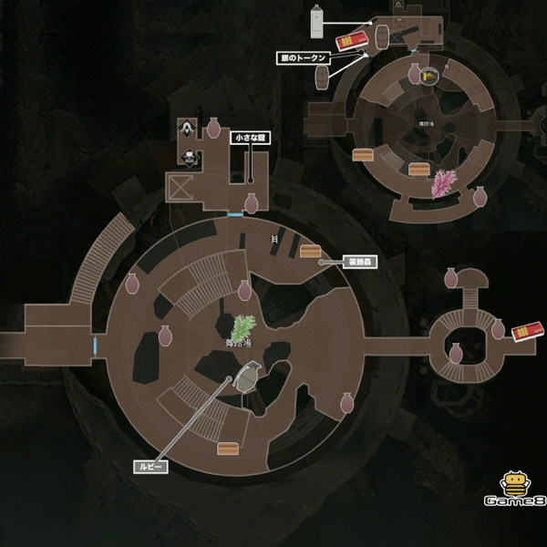 舞踏場のマップ