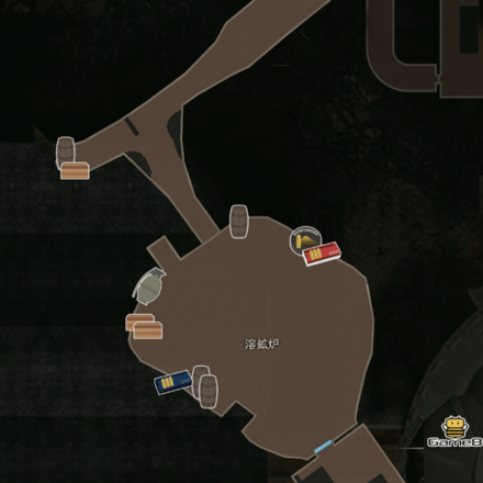 溶鉱炉のマップ