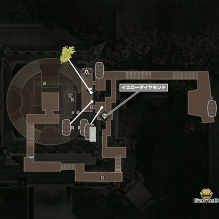 時計塔屋上のマップ