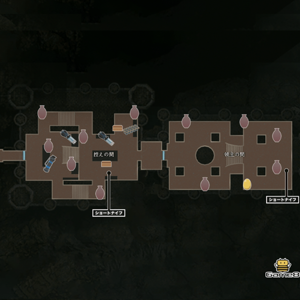 控えの間のマップ