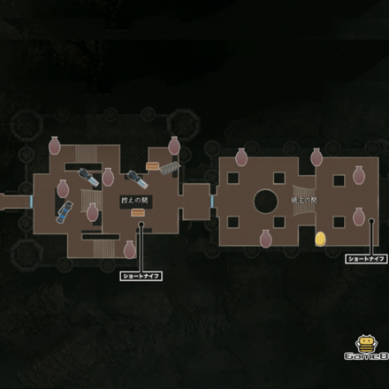 控えの間のマップ