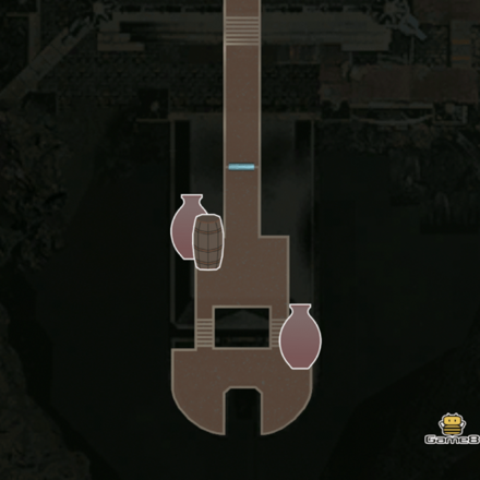 時計塔入り口のマップ