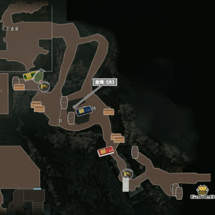 野営地のマップ