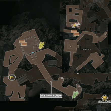 砦3,4のマップ