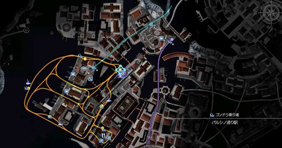 オルティシエのマップ