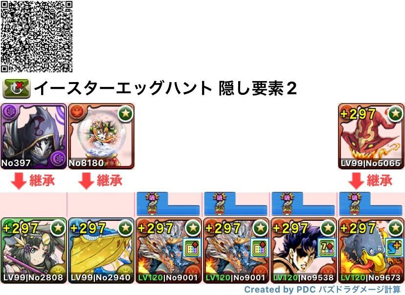 隠し要素クリア用編成(かぐや姫)