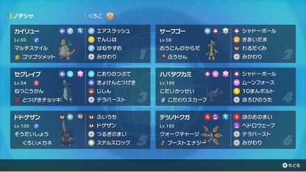 くろこ様使用構築