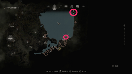 ランカーバスがいる場所のマップ