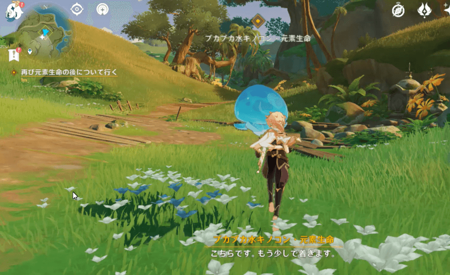 キノコンについていく