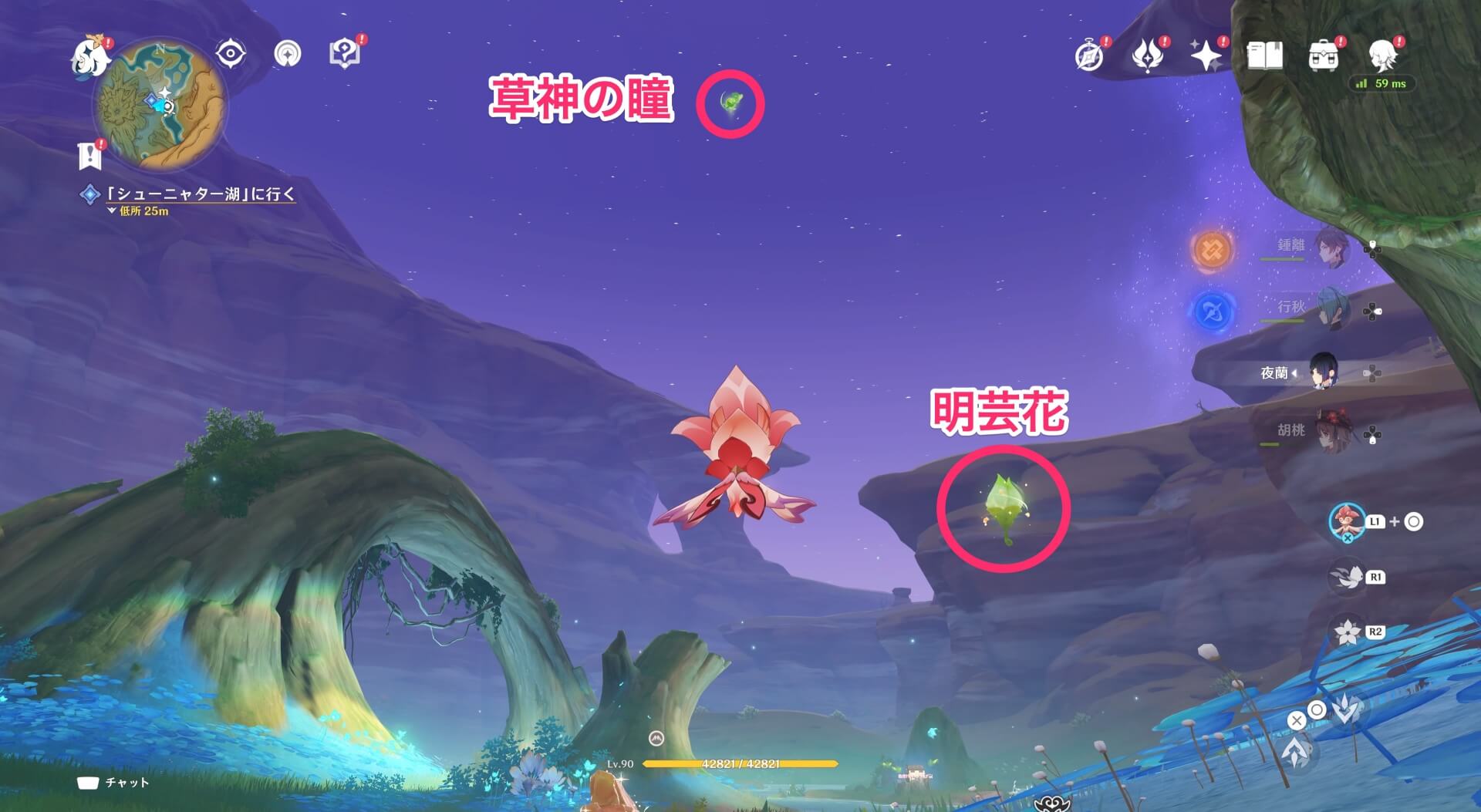 明芸花をソルシュの力で開く