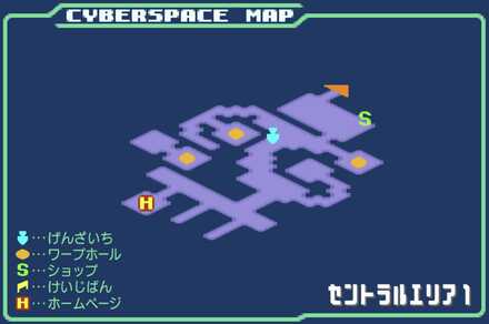 セントラルエリア1のマップ