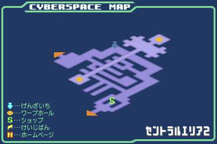 セントラルエリア2のマップ