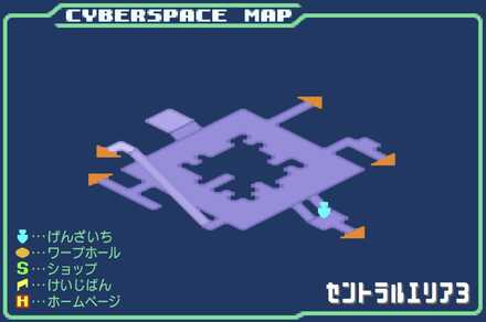 セントラルエリア3のマップ